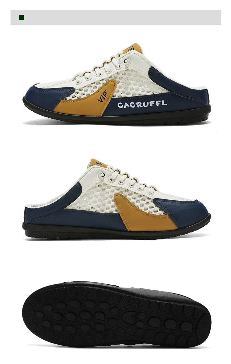 Zapatos de Hombre Estilo Verano 2026, Diseño Cerrado y Deslizante con Malla Transpirable, Mocasines Modernos y Transpirables