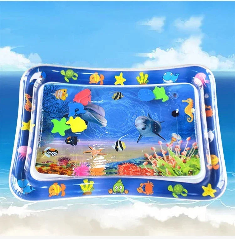 Estera de juego de agua para bebé, cojín inflable de PVC para tiempo de barriga infantil, almohadilla de agua para niños, juguetes de actividades de desarrollo de educación temprana