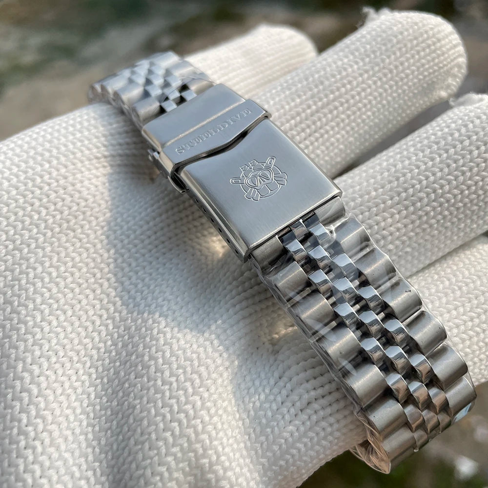 STEELDIVE SD1953 41MM clásico agua fantasma calendario lupa NH35 movimiento mecánico BGW9 superluminoso 30Bar reloj impermeable