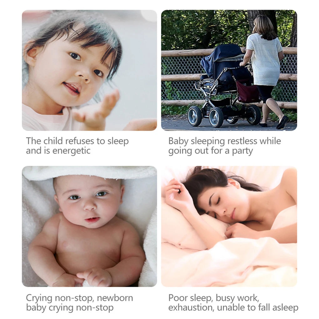 Máquina de ruido blanco para bebé recargable por USB con temporizador y luz nocturna: chupete portátil para dormir, apagado automático para bebés y niños pequeños