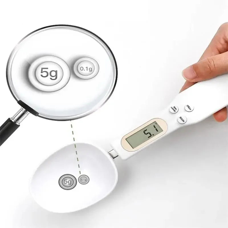 1 cuchara de pesaje ajustable digital LCD, cuchara medidora electrónica de cocina báscula para hornear, OEM súper de fábrica, calidad confiable.