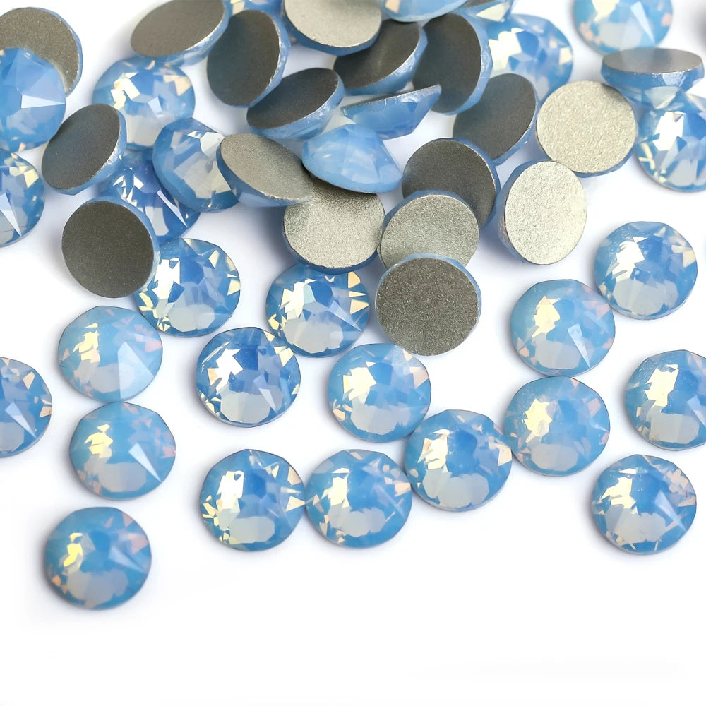 VC 2088-diamantes de imitación para decoración de uñas, 16 caras de corte, cristales brillantes, ss10-30 Strass 8Big + 8Small, sin fijación térmica