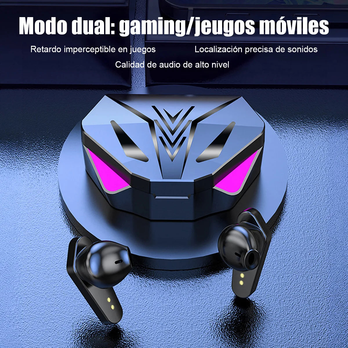 Auriculares Intrauditivos Inalámbricos Tws X15, Auriculares Estéreo 9D, Hifi, Baja Latencia de 65 Ms, para Jugadores, Esports, con Micrófono