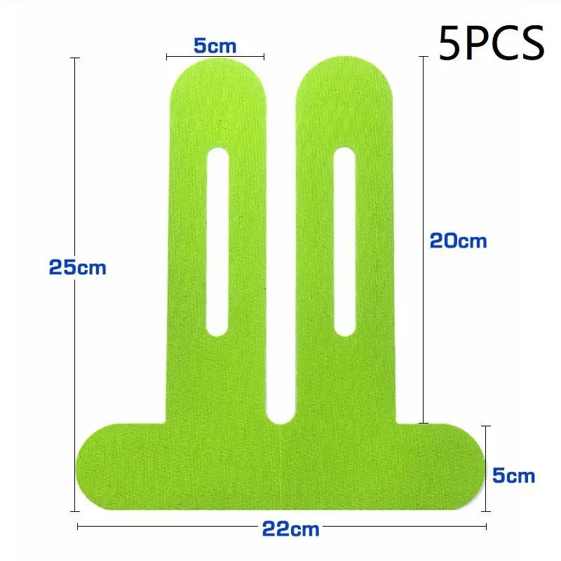 Cinta de kinesiología, atlética y elástica, transpirable, para rodillas, impermeable, proporciona soporte y estabilidad para correr, 1/5 Uds.