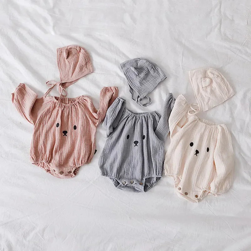 Body para bebé recién nacido con sombrero, ropa de algodón orgánico de manga larga para niña y niño, disfraces de fotografía, ropa para niña y niño