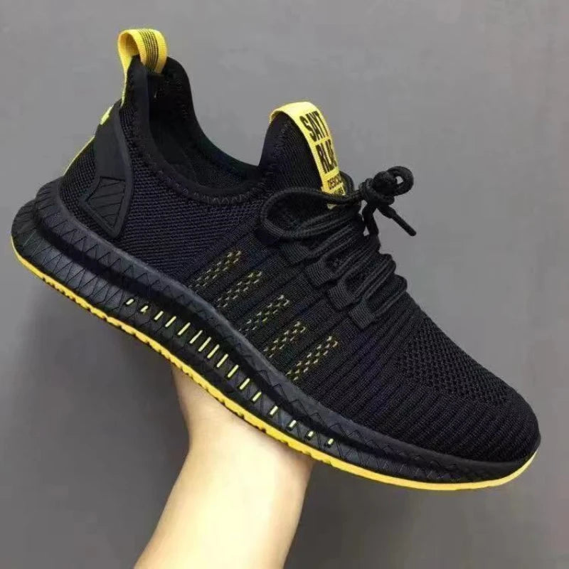 2024 otoño nueva moda zapatos de hombre de malla casual zapatillas antideslizantes moda transpirable calzado masculino al aire libre cómodo zapato ligero