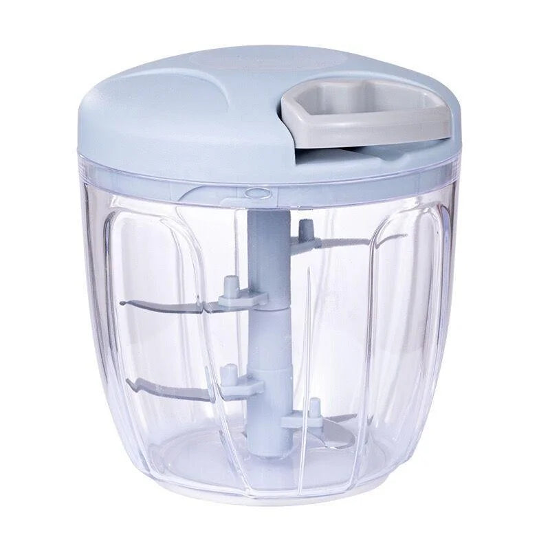 Picadora de carne Manual de 500/900ML, picadora de ajo giratoria, trituradora de prensa de ajo, cortador de cebolla y verduras, accesorios de cocina