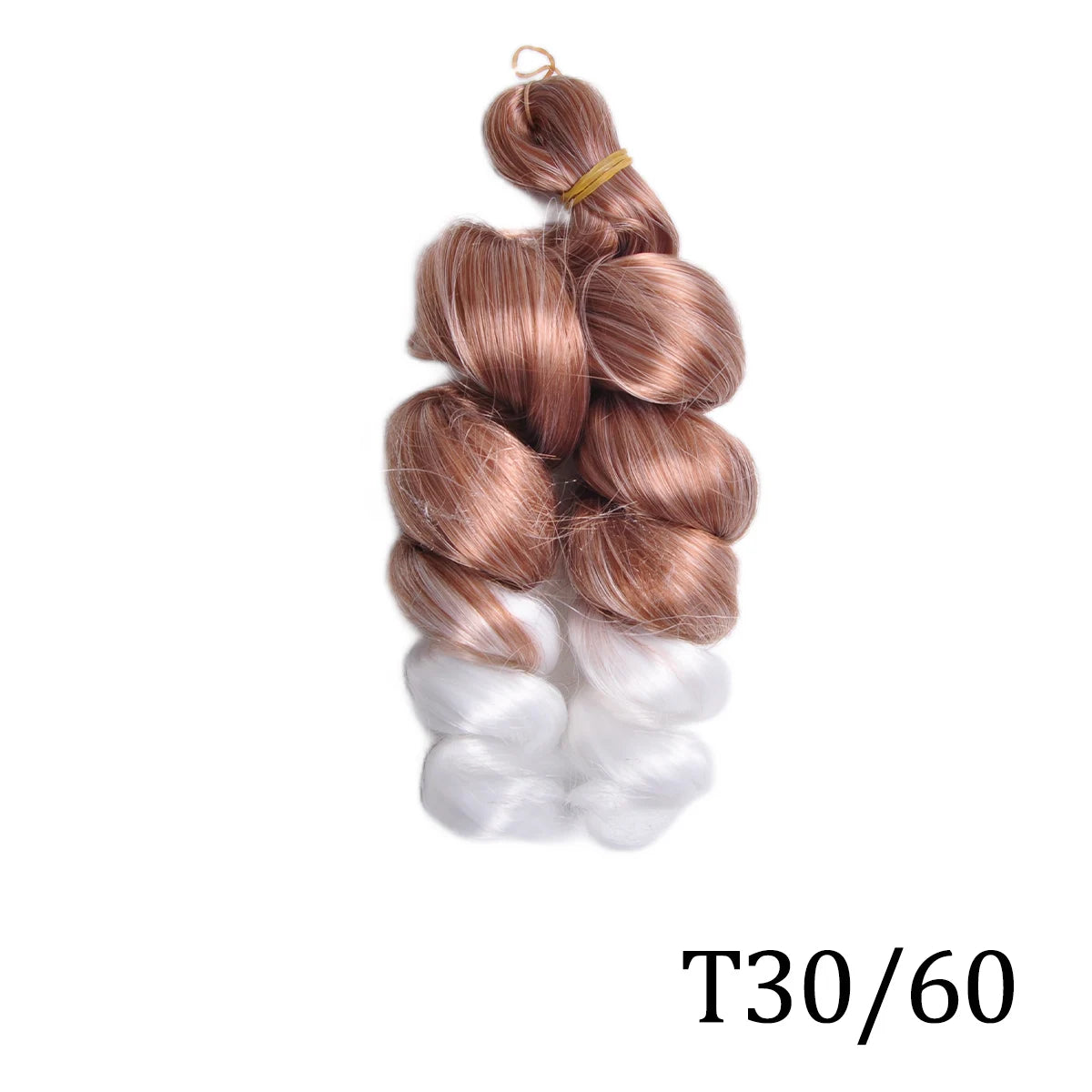 Extensiones de cabello trenzado rizado en espiral de pelo sintético de 12 pulgadas, pelo rizado rosa ombré, rizos franceses, pelo de ganchillo trenzado para mujer