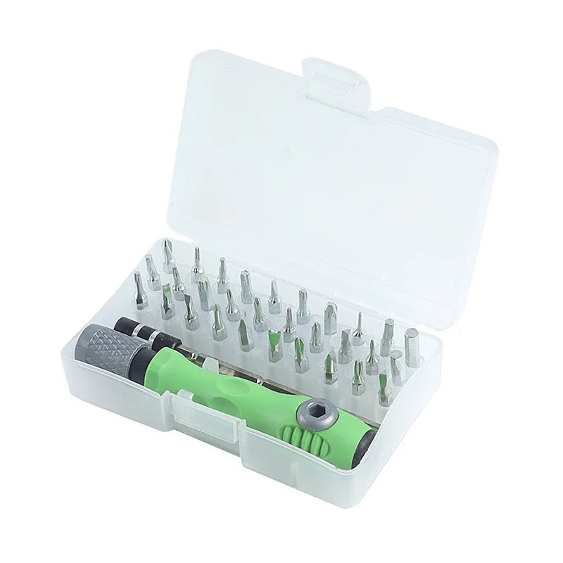 Nuevo Juego de Destornilladores de Precisión 32 en 1, Puntas Magnéticas Phillips, Kit de Herramientas de Reparación Manual Multifuncional para Teléfono, Reloj, Gafas
