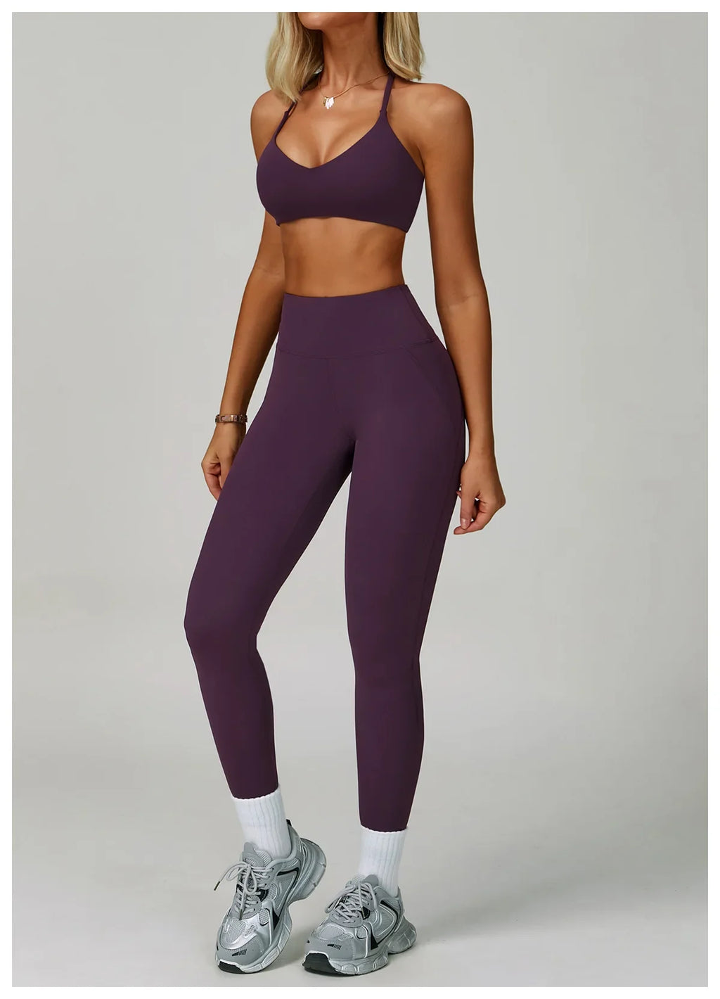 Conjuntos de 2 uds de chándal para mujer, ropa deportiva, conjuntos de Yoga, ropa deportiva, sujetador de entrenamiento, conjunto de mallas de cintura alta, ropa de gimnasio, trajes deportivos