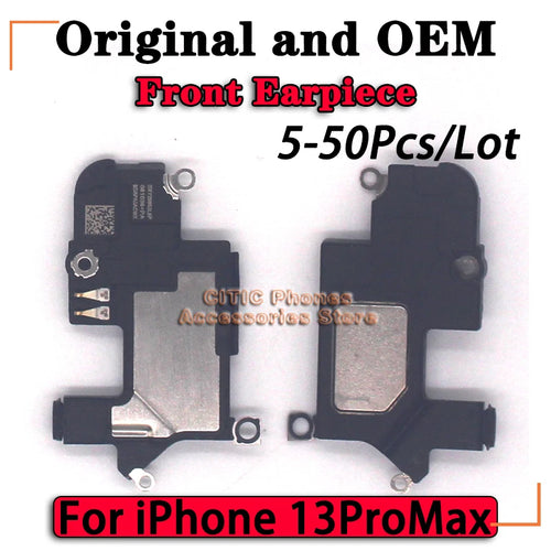5-50 piezas de auriculares frontales originales y (OEM) para iPhone 13 Sereis 13Pro 13 Mini 13ProMax, piezas de repuesto para altavoces de sonido