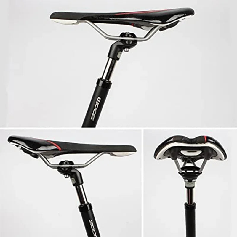 ZOOM-tija de sillín de suspensión para bicicleta de montaña, amortiguador, Alu, 27,2, 28,6, 30,1, 30,4, 30,9, 31,6, 33,9mm