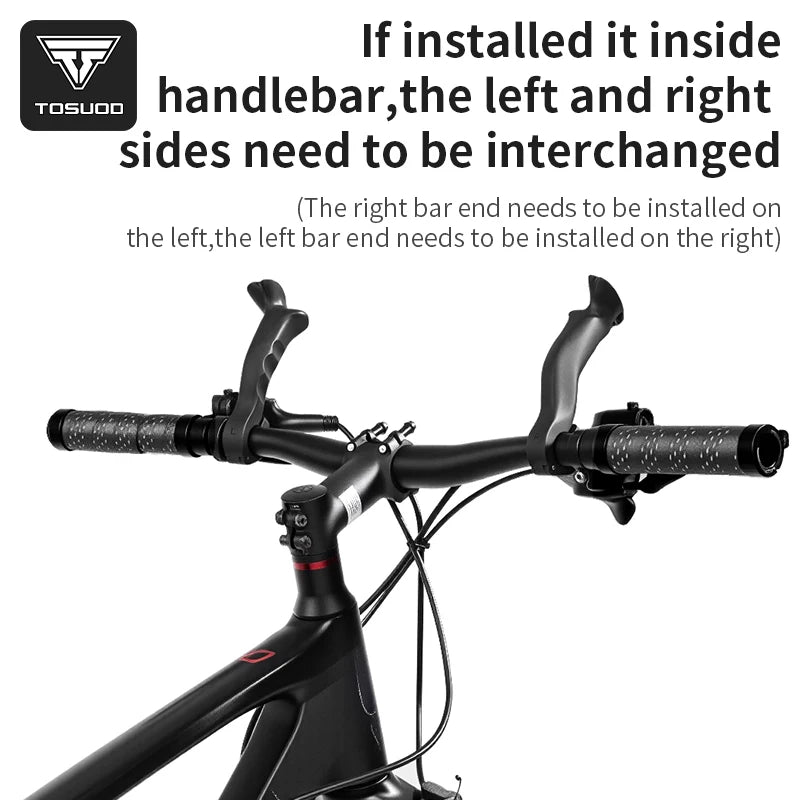 TOSUOD-extensiones de barra de bicicleta, diseño ergonómico, manillar de extensión ligero, accesorio cómodo para manillar de bicicleta