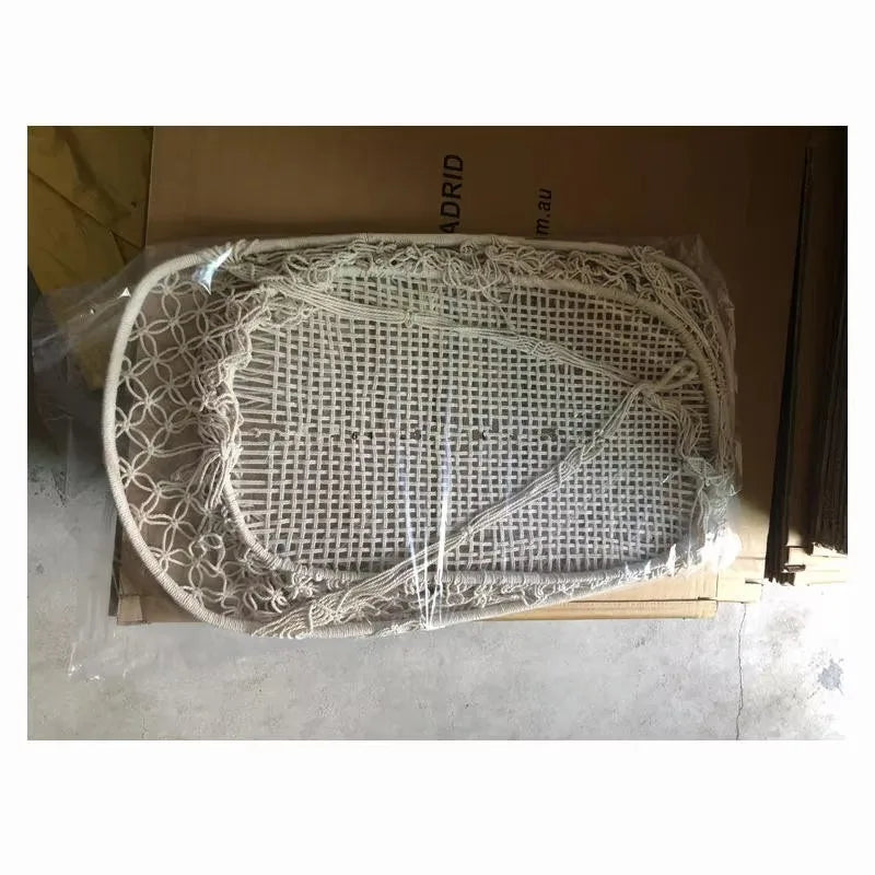 Cuna para Bebé, Cesta Colgante y Columpio Portátil para Guardería Infantil con Flecos de Cuerda