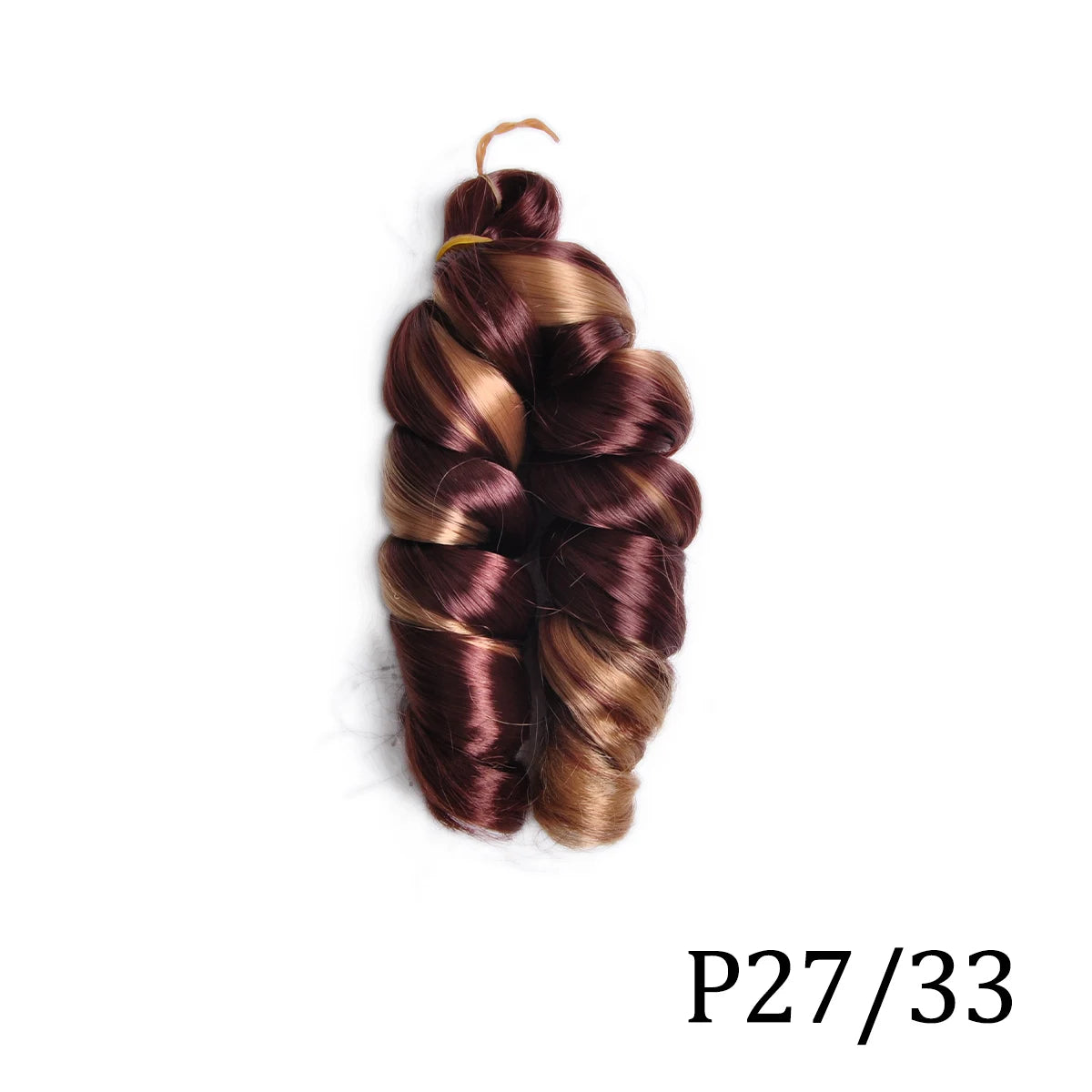 Extensiones de cabello trenzado rizado en espiral de pelo sintético de 12 pulgadas, pelo rizado rosa ombré, rizos franceses, pelo de ganchillo trenzado para mujer