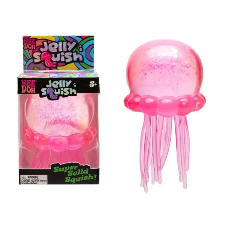 En Stock: Needoh Fuzz Ball Jellyfish Squishy Blind Box Series, Varios Colores, Lindas Medusas de Juguete para Aliviar el Estrés y la Relajación