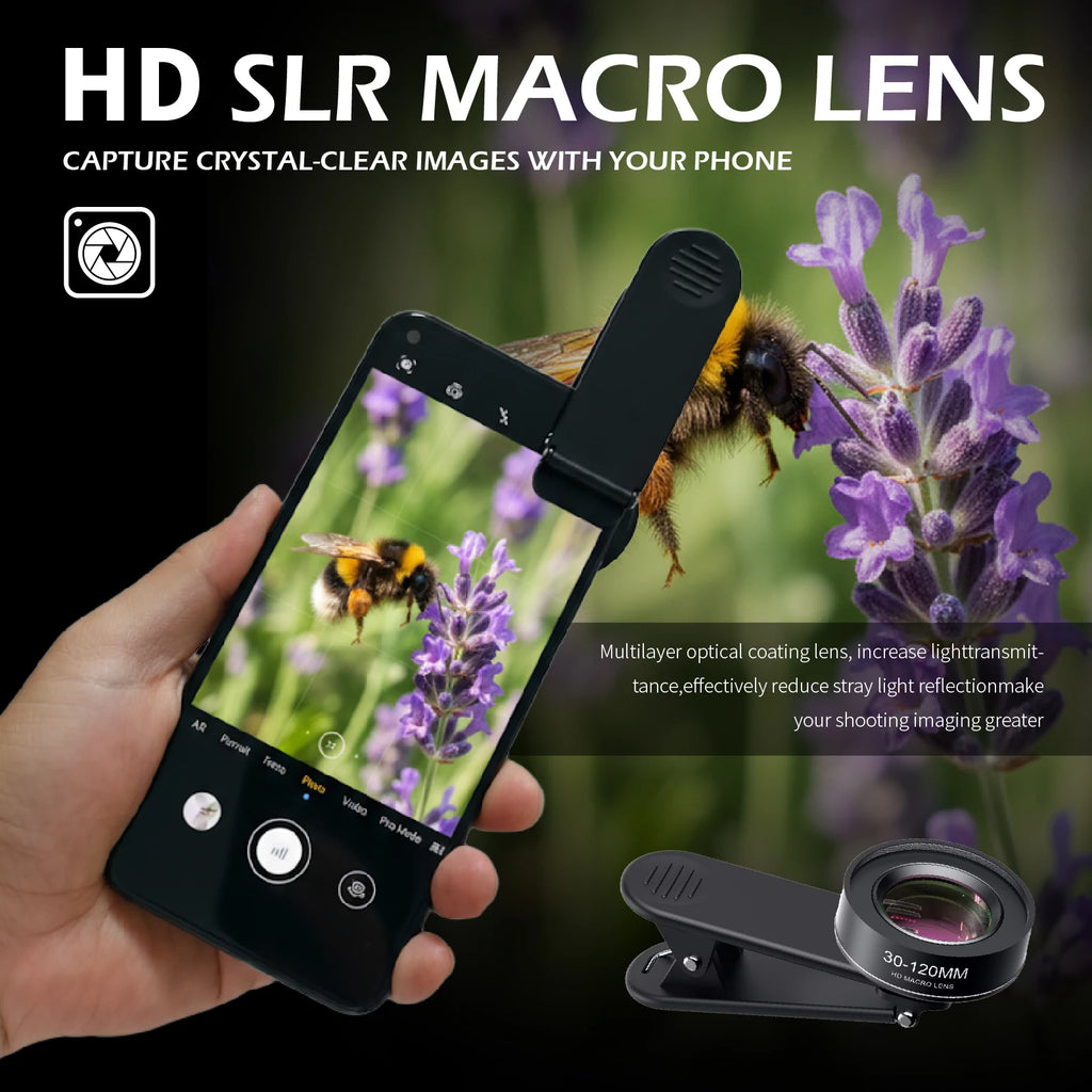 Nueva lente Macro mejorada 4K HD 30-120mm lente de teléfono Ultra cámara filtros CPL Star para iPhone xs Max Samsung s10 todos los teléfonos inteligentes
