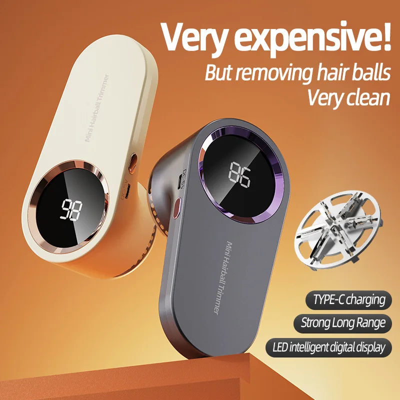 Dispositivo de depilación de cabello para ropa, dispositivo de depilación de cabello de partículas eléctrico Digital portátil LED, dispositivo de eliminación de fieltro recargable por USB