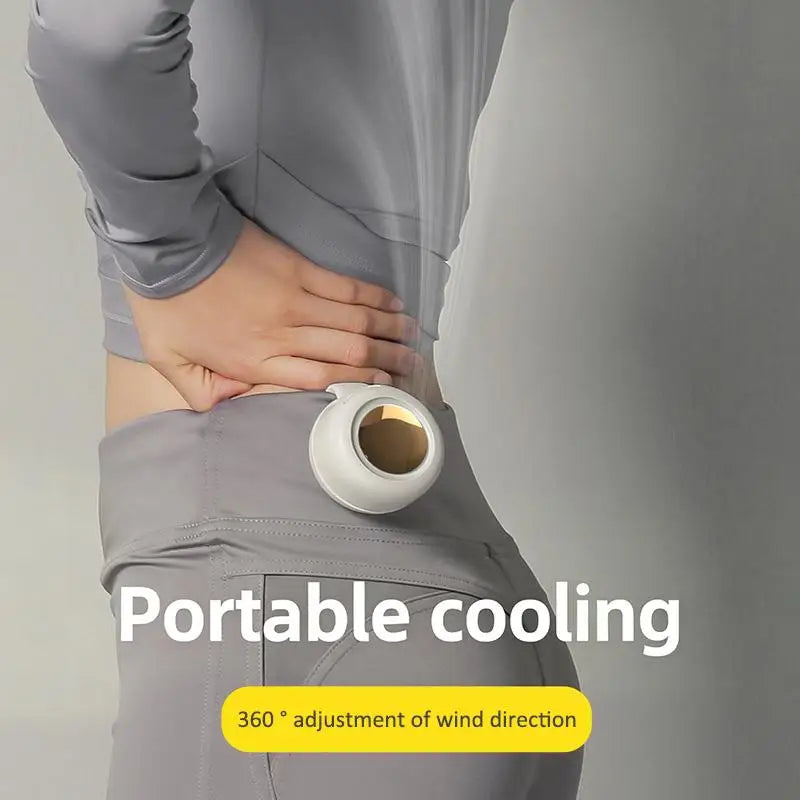 Ventilador pequeño portátil silencioso, miniventilador eléctrico sin aspas, carga USB, ideal para niños y adultos, regalo ideal para viajes al aire libre y oficina