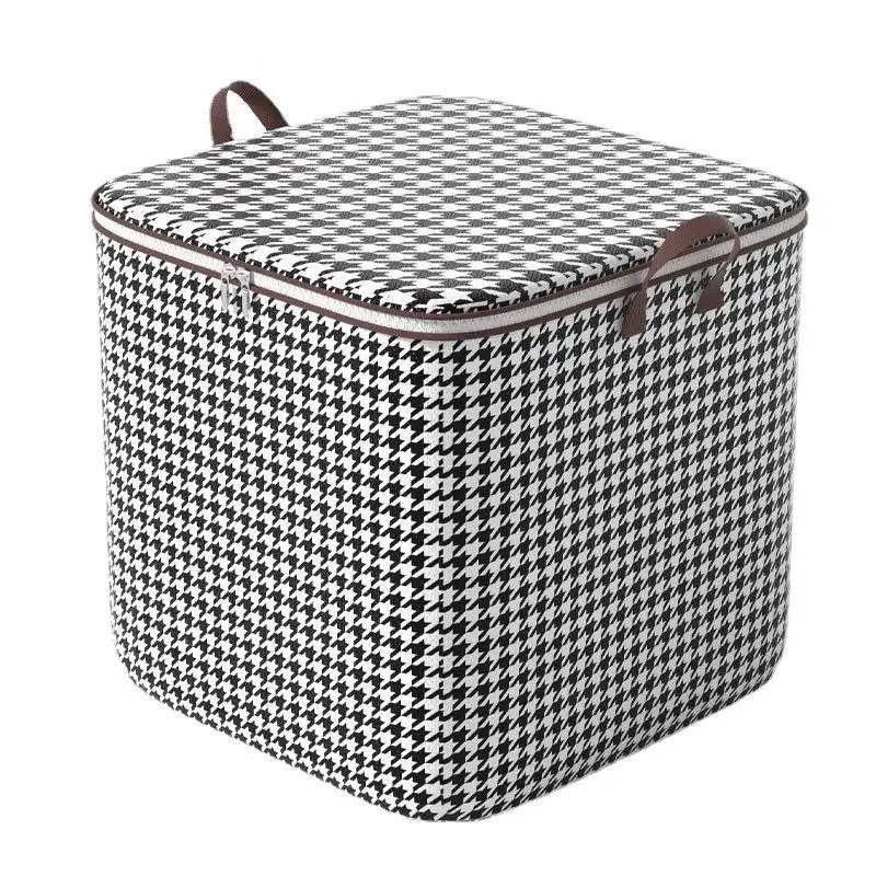 Caja de almacenamiento de ropa de gran tamaño con cubierta, cesta de lavandería grande, bolsa organizadora para bebé, plegable