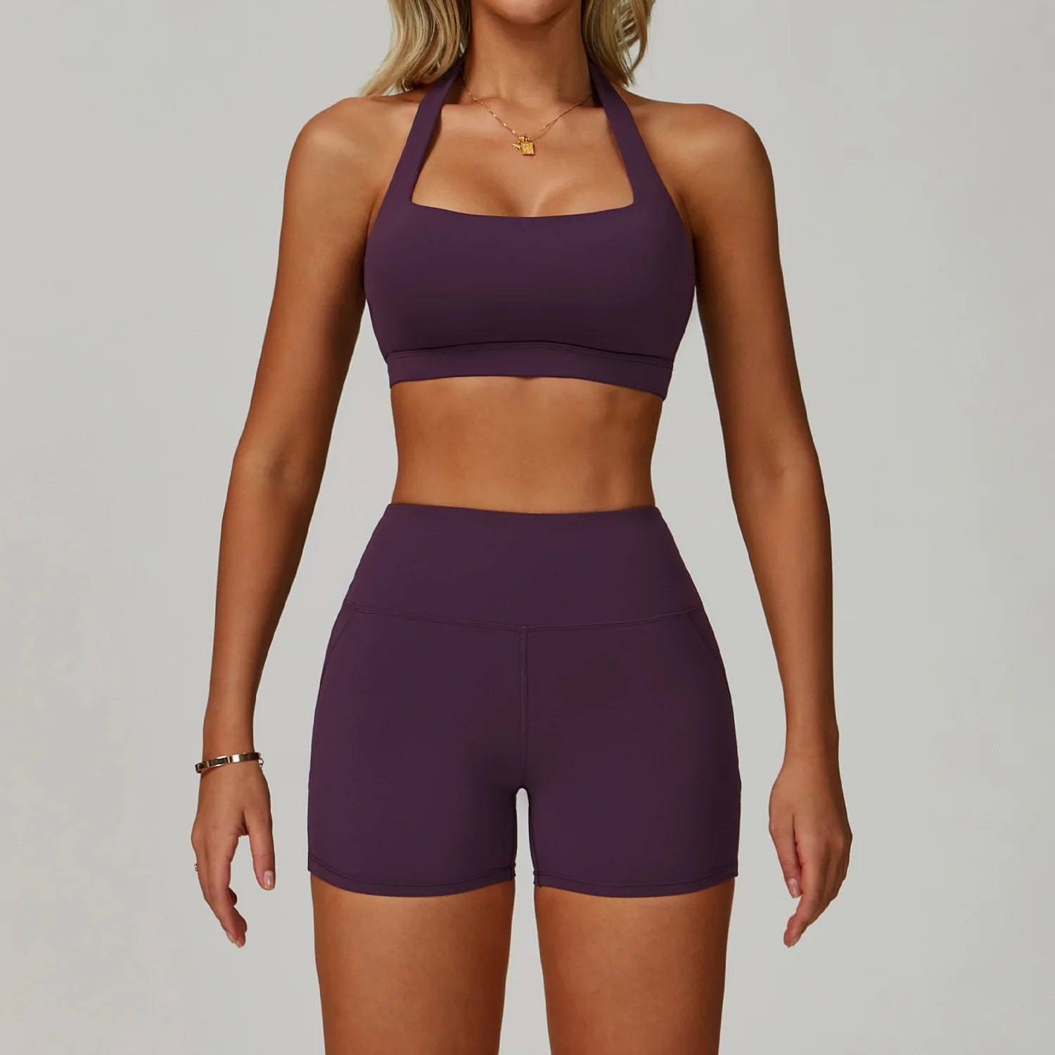 Conjuntos de 2 uds de chándal para mujer, ropa deportiva, conjuntos de Yoga, ropa deportiva, sujetador de entrenamiento, conjunto de mallas de cintura alta, ropa de gimnasio, trajes deportivos