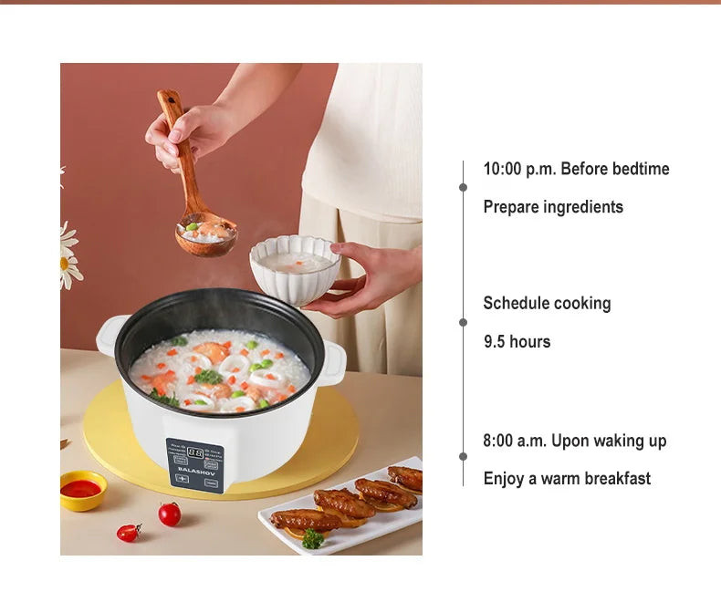 Cocinas múltiples para el hogar de 220V, cocina eléctrica de 3,5 L, olla de cocina antiadherente, olla caliente, olla arrocera inteligente, aparatos de cocina