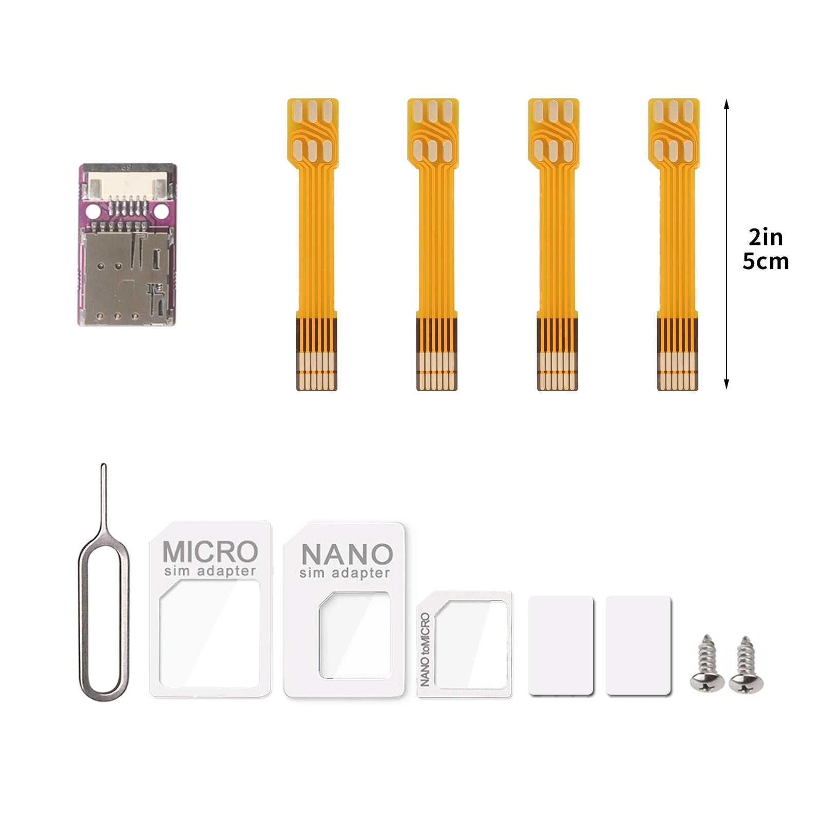 Herramienta de activación de tarjeta IC de teléfono móvil TPC, convertidor de expulsión de tarjeta Nano SIM, adaptador de expansión de tarjeta Nano SIM FPC, Cable flexible de 15cm