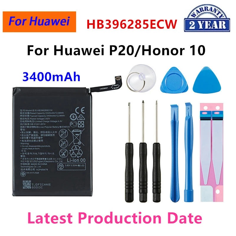Batería para HuaWei P10/P20/P30 Pro/P40/P40 Pro/P30/Mate20 Pro/Mate 10 Pro/Mate 20X/Mate 30/Mate 30 Pro/P10 Plus/Honor X10 5G