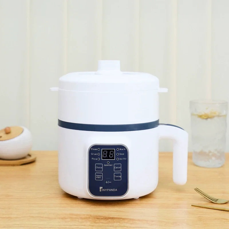 Olla arrocera eléctrica de 1,7 L, doble capa, 220V, antiadherente, mecánica inteligente, multicocina para uso doméstico, olla de arroz al vapor