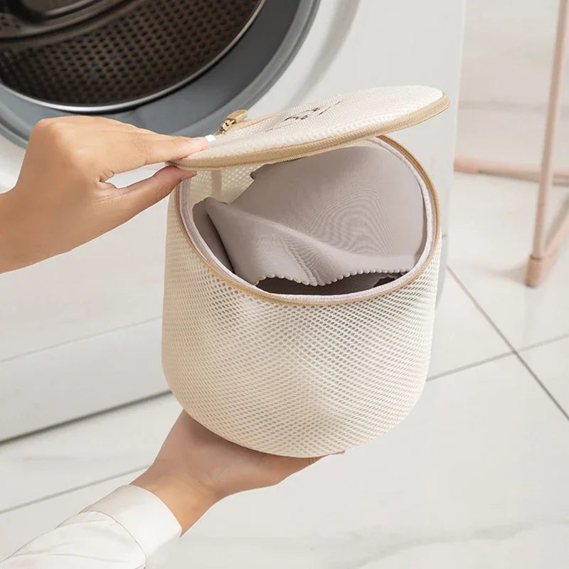Juego de 7 Bolsas de Lavandería con Bordado Grueso, Bolsa de Lavado de Malla Fina para Prendas Delicadas, Organizador de Ropa para el Hogar