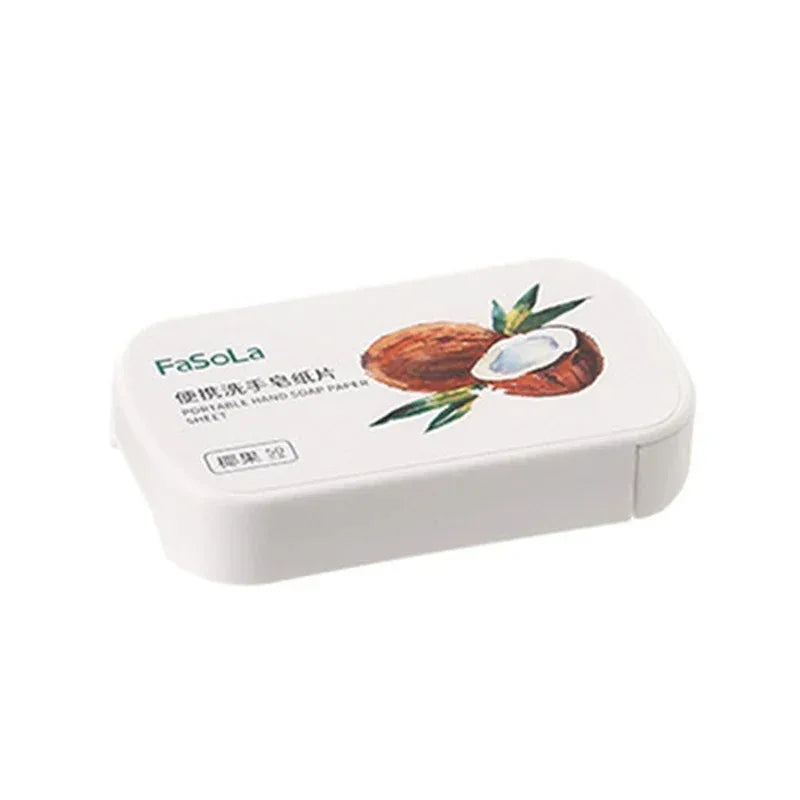 50-200 Piezas de Jabón de Papel Portátil Mini con Aroma a Fresa, Jabón de Manos Desechable, Jabón de Papel para el Cuidado de las Manos, Jabón de Limpieza, Artículos de Baño y Viaje