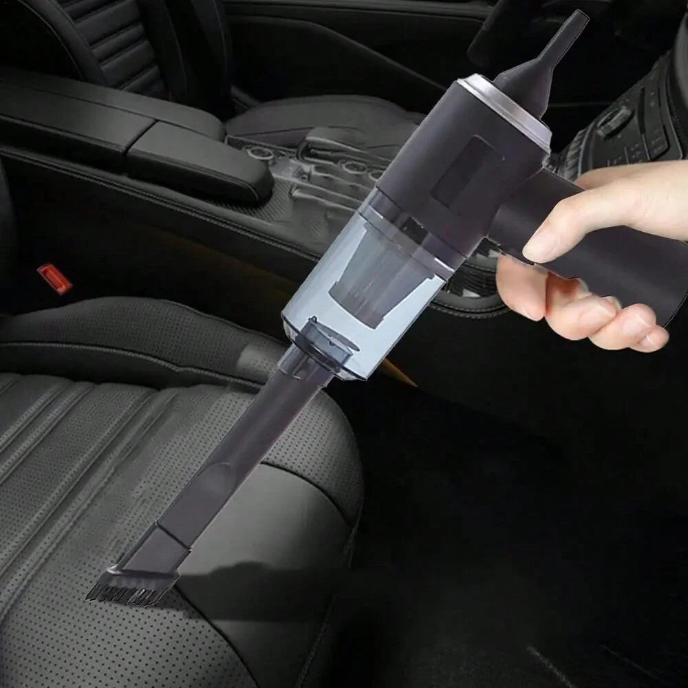 Aspiradora 3 en 1 con función de succión y soplado integradas, aspiradora combinada con carga USB, aspiradora pequeña para coche y hogar