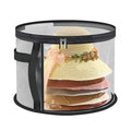 Caja de Almacenamiento Plegable Grande para Sombreros, Bolsa Transparente a Prueba de Polvo, Bolsa Portátil para Guardar Sombreros de Playa, Bolsa para Sombreros de Ala Redonda de Mezclilla