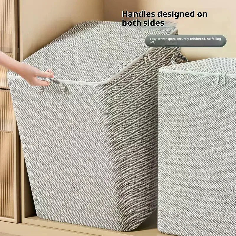 Caja de almacenamiento de ropa de gran tamaño con cubierta, cesta de lavandería grande, bolsa organizadora para bebé, plegable