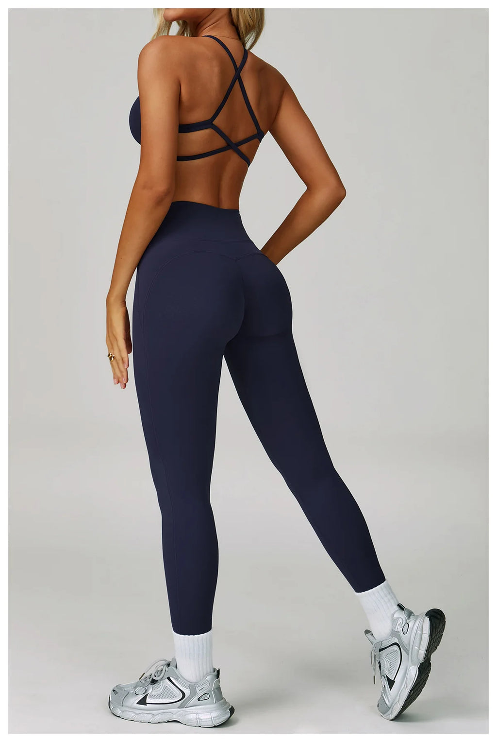 Conjuntos de 2 uds de chándal para mujer, ropa deportiva, conjuntos de Yoga, ropa deportiva, sujetador de entrenamiento, conjunto de mallas de cintura alta, ropa de gimnasio, trajes deportivos
