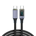 PD 100W USB tipo C a C Cable para iPhone 15 16 Macbook iPad Samsung S24 S25 cargador de datos 0,5 m 1m 2m Cable de nailon USBC carga rápida