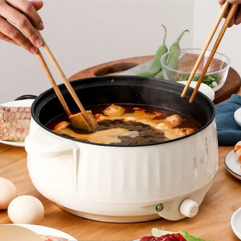 Olla eléctrica de una o doble capa de 1.7L, olla antiadherente para el hogar, olla de arroz, utensilios para cocinar
