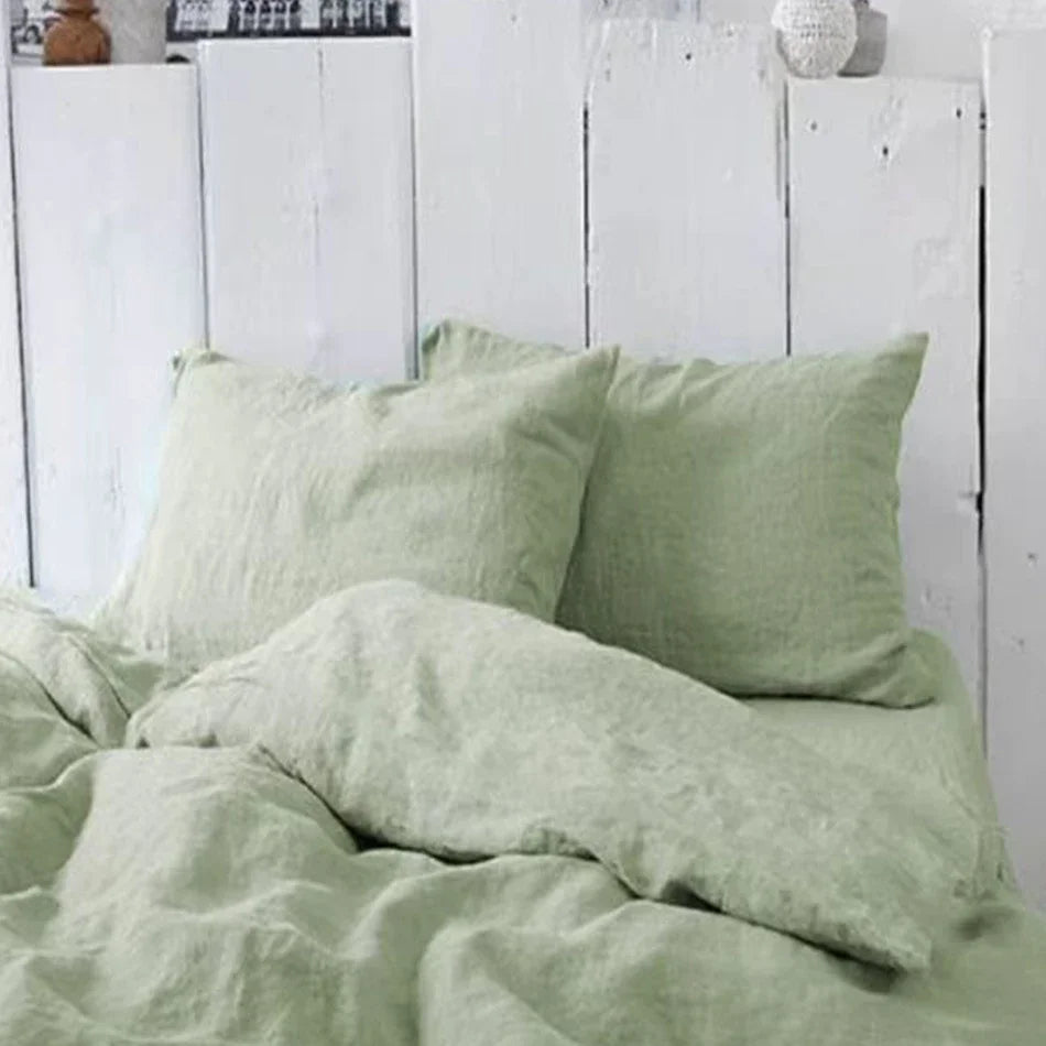 Funda de almohada de lino de 2 uds, fundas de almohada tipo sobre suaves y cómodas de lino Natural francés, decoración del hogar, funda de almohadas para dormitorio para todas las estaciones