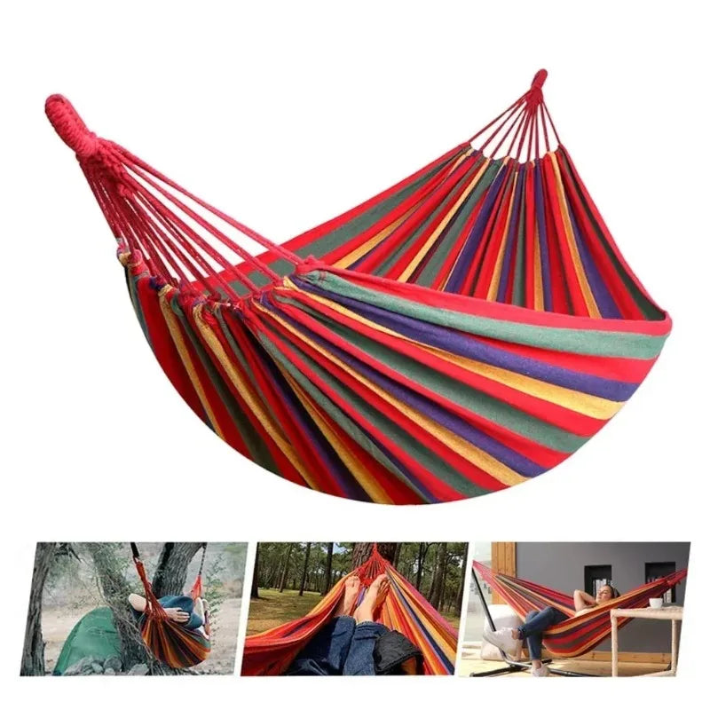 Silla Columpio para Exteriores para Adultos, Hamaca de Lona Gruesa, Fácil de Transportar y Guardar para Acampar