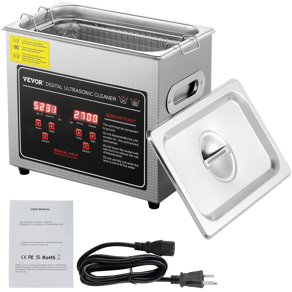 SucceBuy 2L 3L 6L 10L 22L 30L limpiador ultrasónico de acero inoxidable limpieza portátil lavadora ultrasonido electrodoméstico