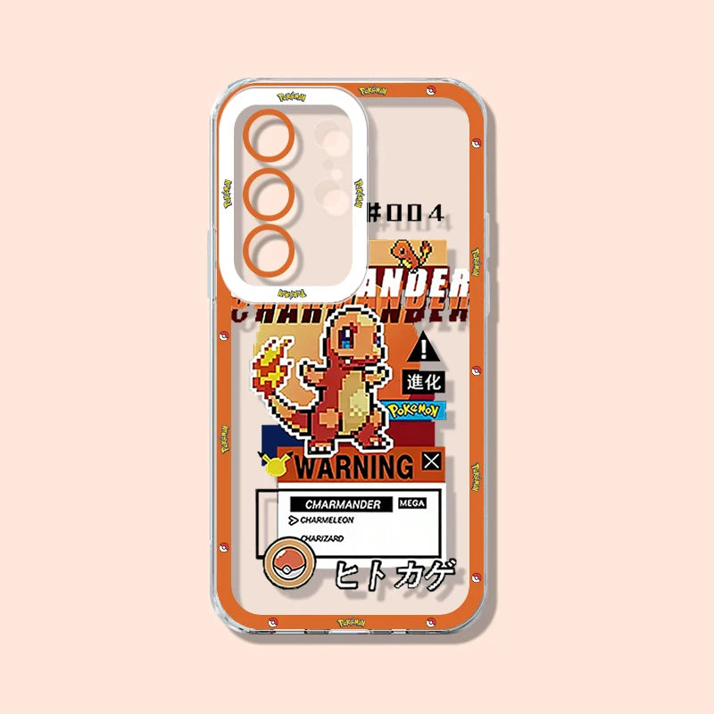 P-Pokemon Pikachu Eevee Pokedex - Funda para teléfono Samsung Galaxy S26 Ultra S25 Edge S23 S22 S24 S21 FE Plus A57 A37 A07 A17 5G