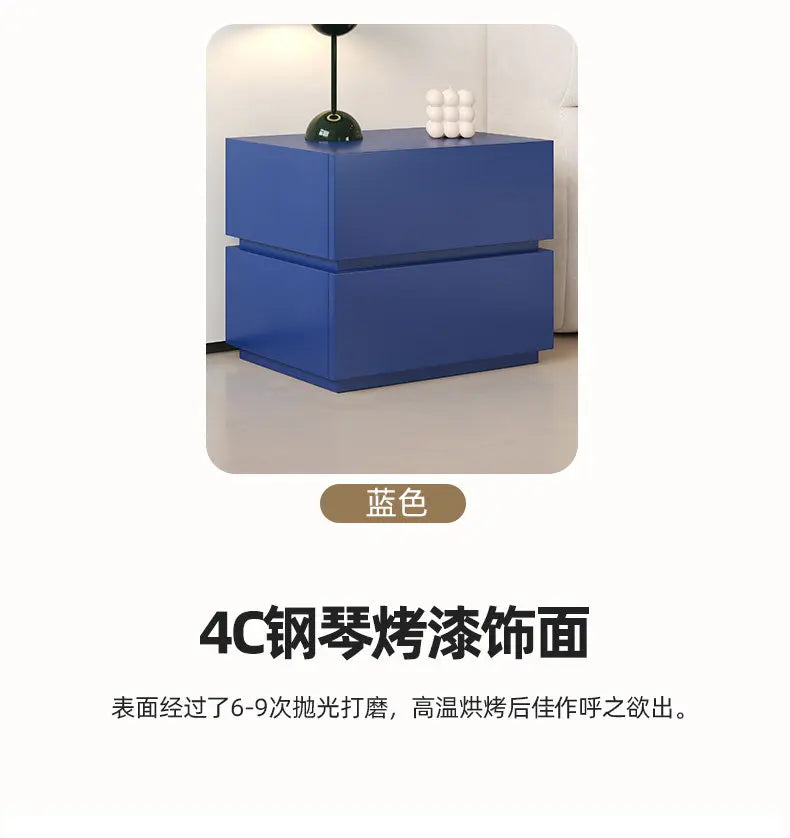 Mesita De Noche De decoración amarilla, mesita De Noche De almacenamiento japonesa barata estética, muebles Retro ahorradores De espacio