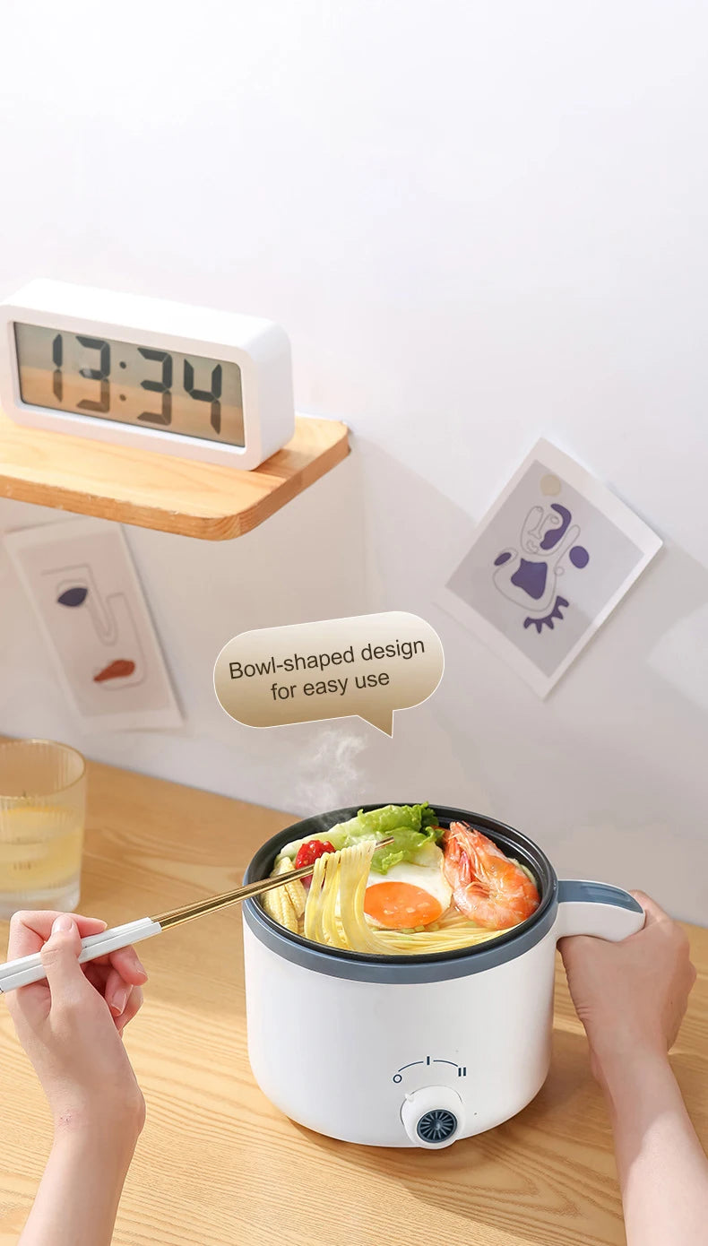 Olla arrocera eléctrica de 1,7 l, doble capa, 220V, multicocina antiadherente, multicocina mecánica inteligente, olla de arroz al vapor para el hogar