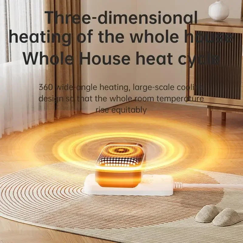 Calentador de Pared Enchufable, Calentador Eléctrico Portátil para el Hogar, Pequeños Ventiladores de Calefacción para Baño, Calentador Doméstico con Control Remoto