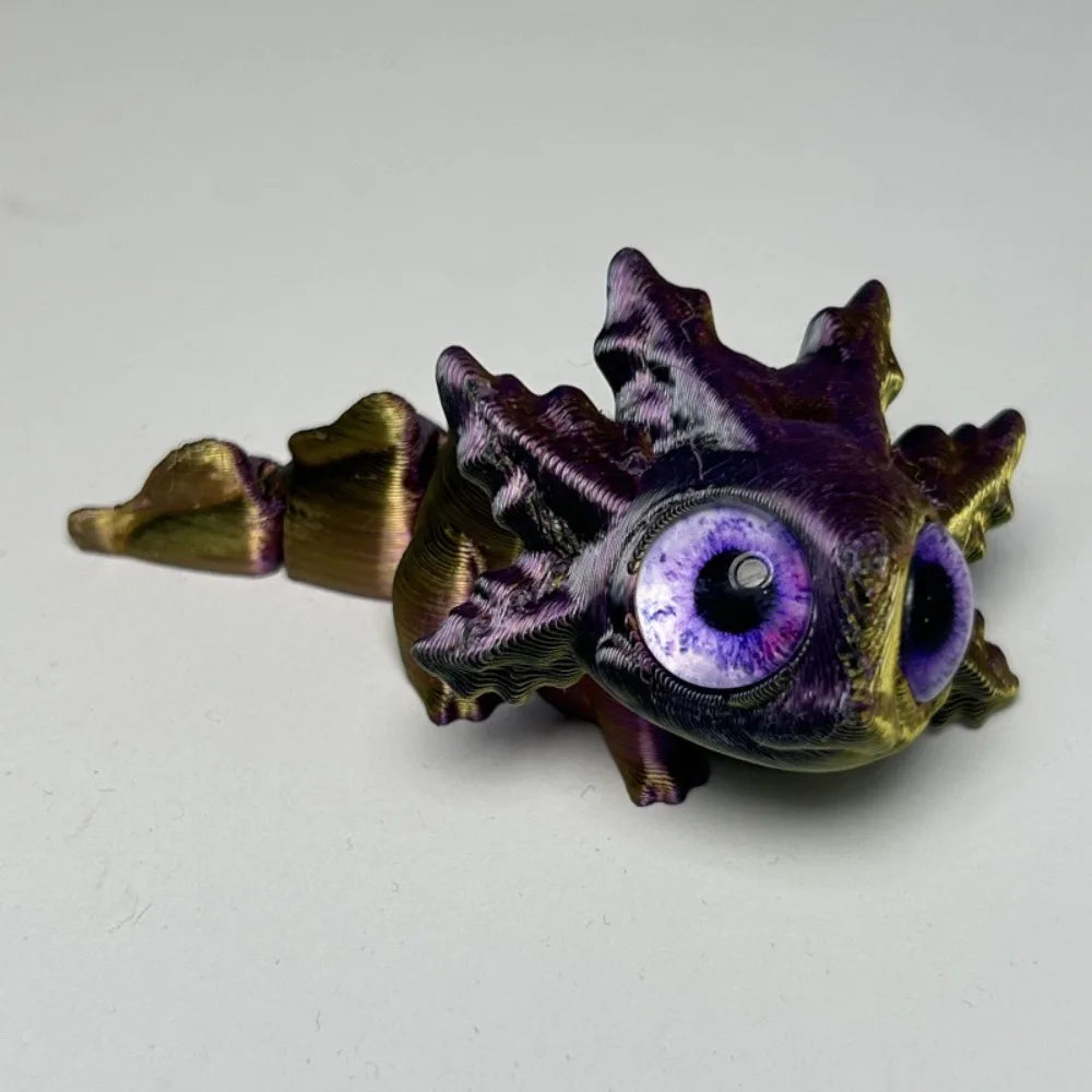 Diseño multiarticulado Impresión 3D Figuras Newt Piezas móviles Figuras de ojos de simulación impresas en 3D Dibujos animados realistas