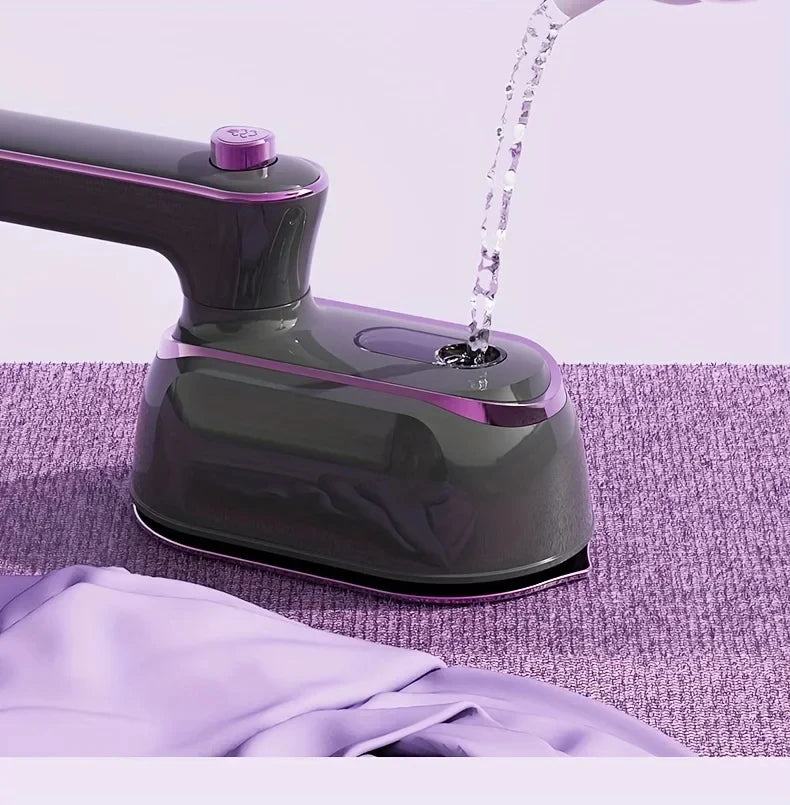 Plancha de vapor portátil para dormitorio, plancha colgante para el hogar, plegable para viajes fáciles, vestidor y planchado rápido de ropa