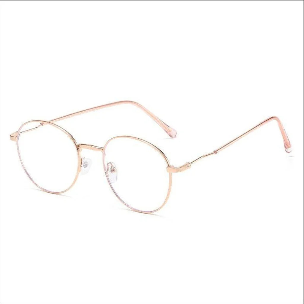 Gafas Fotocromáticas con Bloqueo de Luz Azul para Mujer y Hombre, Gafas de Computadora Redondas Retro, Gafas Antideslumbrantes Camaleón, Montura Óptica