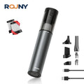 ROUNY Mini aspiradora inalámbrica de mano, succión y soplador sin escobillas de 2 velocidades, 70W, carga tipo C, para coche/hogar/teclado