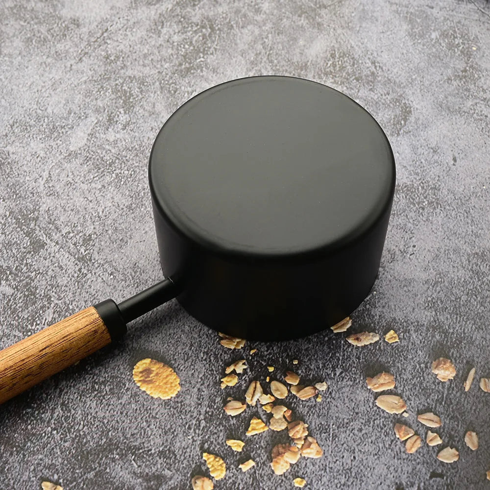 Mango de madera dorado, tazas medidoras de acero inoxidable, cucharas, herramientas para hornear, juego de cucharas medidoras de café, accesorios de báscula para barman