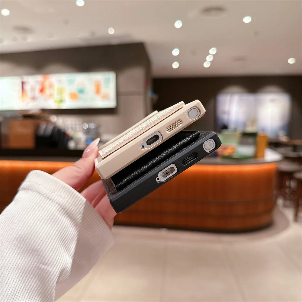 Personalizado personalizar letras de nombre para Samsung S25 S24 Ultra S21 S22 S23 Plus fundas tarjetero ranura Funda de cuero